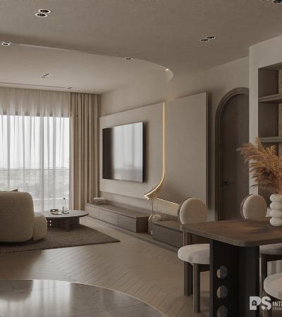 Thiết Kế Nội Thất Căn Hộ Diamond Centery Celadon City 120m2