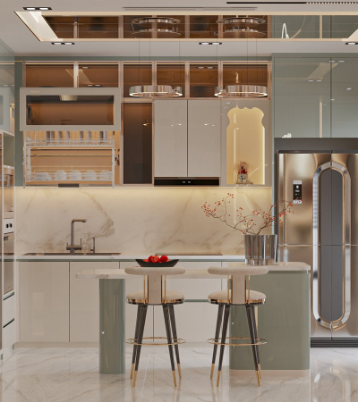 Vấn Đề Mùi Khi Thiết Kế Bếp Liền Phòng Khách