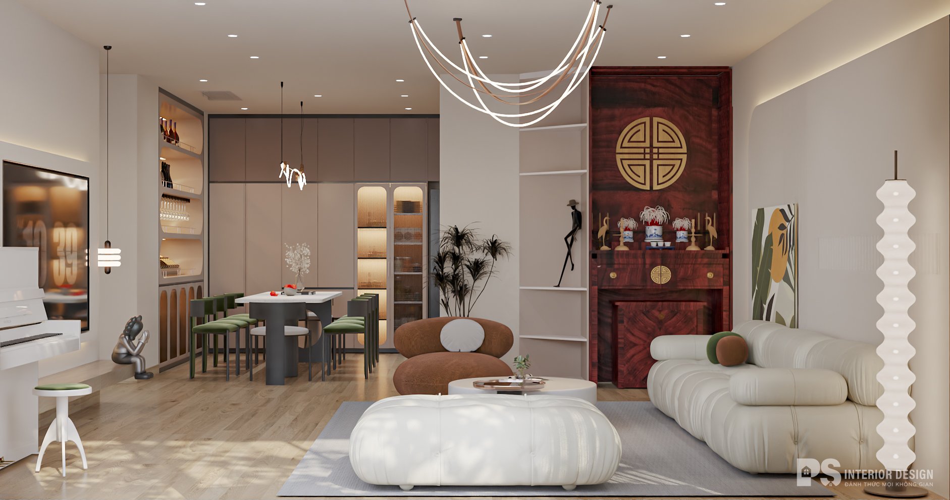Thiết kế căn hộ Wabi Sabi - PS Interior Design
