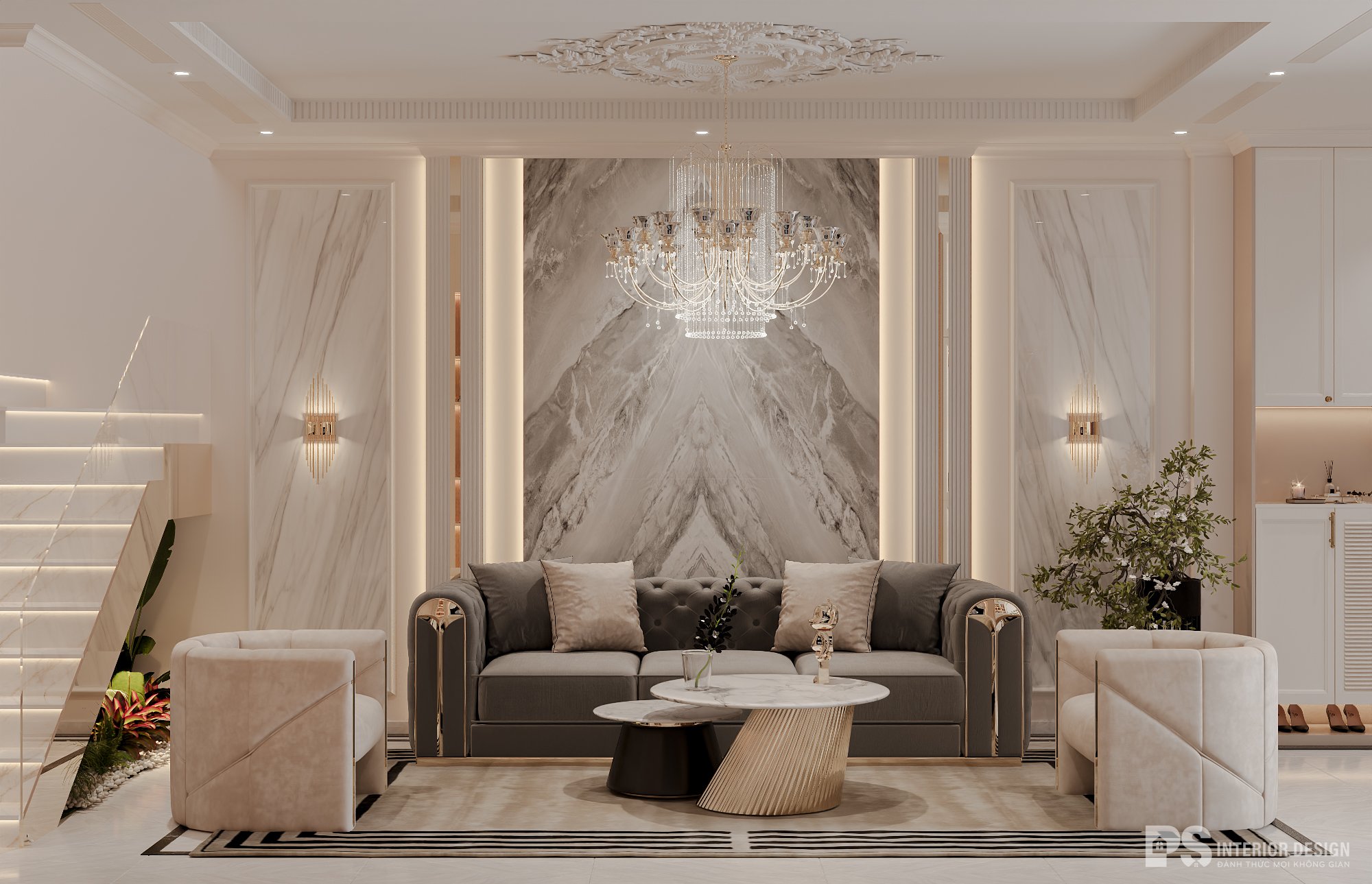 Thiết kế nội thất căn hộ The Beverly Vinhomes sang trọng