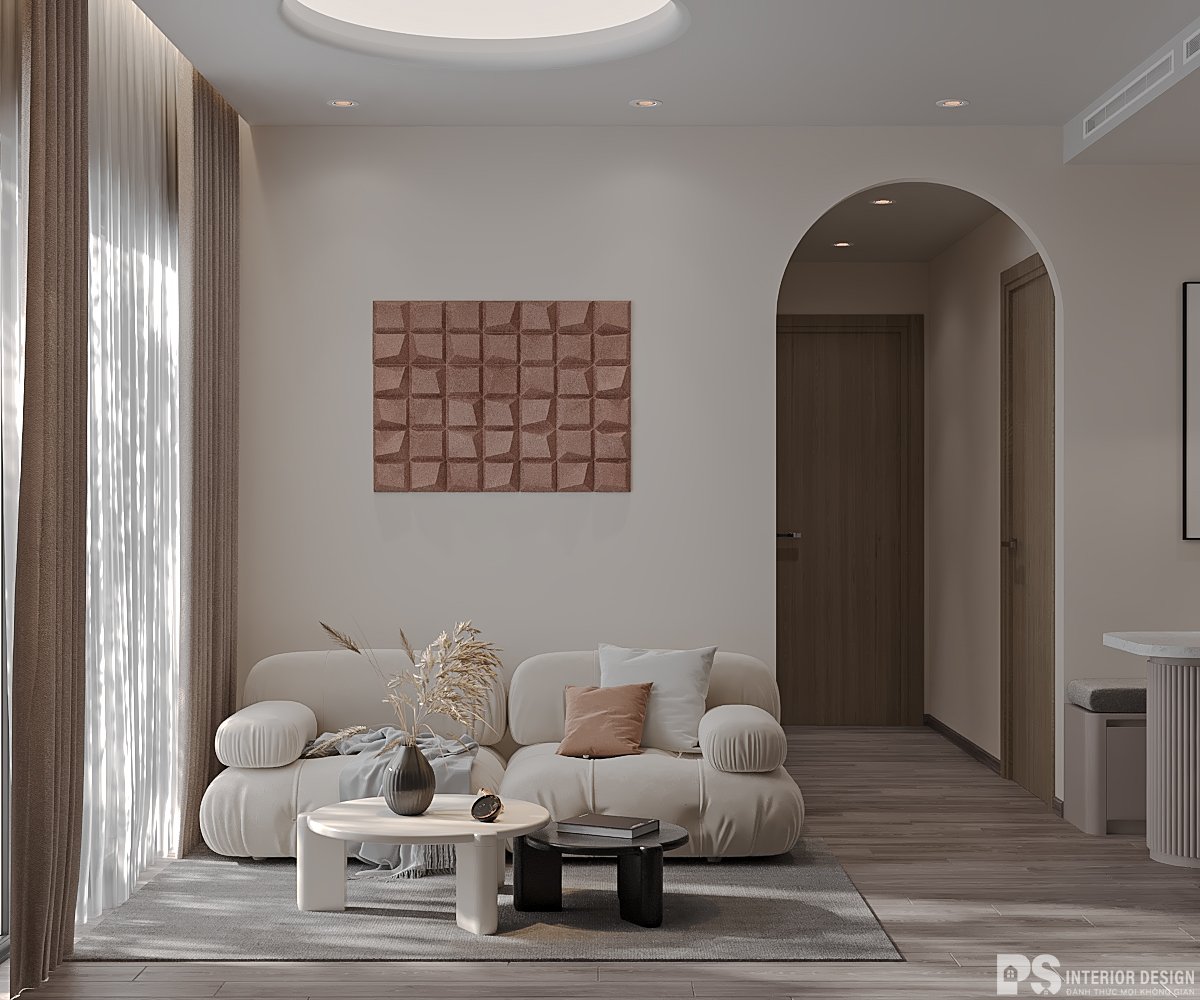 thiết kế nội thất căn hộ nhỏ với sofa đẹp