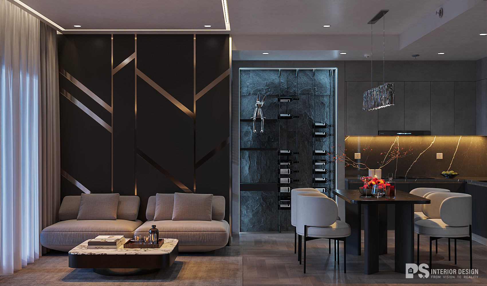 thiết kế nội thất nhà ở quý phái