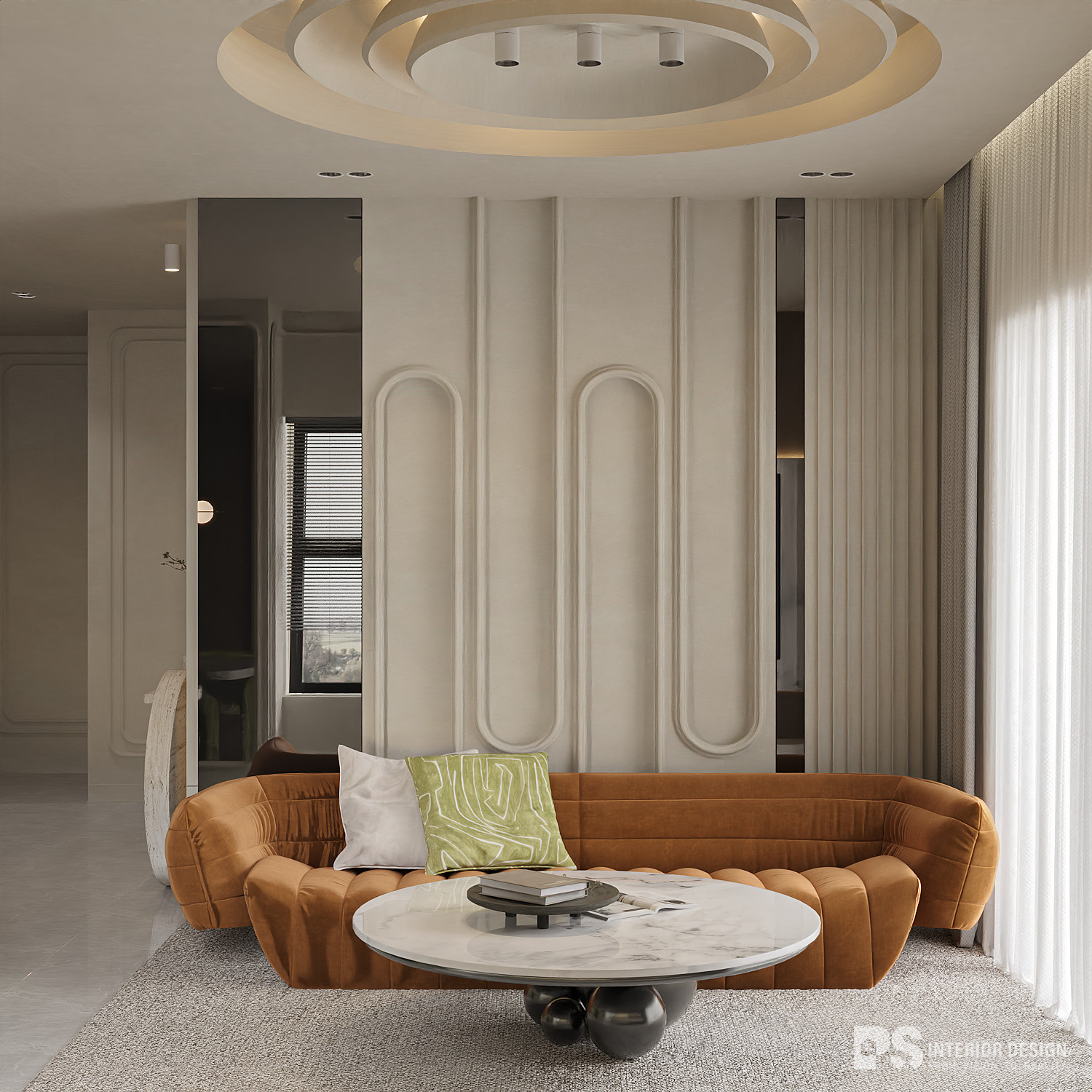 Thiết kế nội thất căn hộ 2 phòng ngủ Diamond Centery Celadon City đẹp