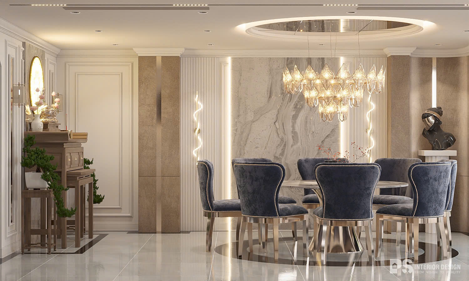 gợi ý chọn đèn phòng khách