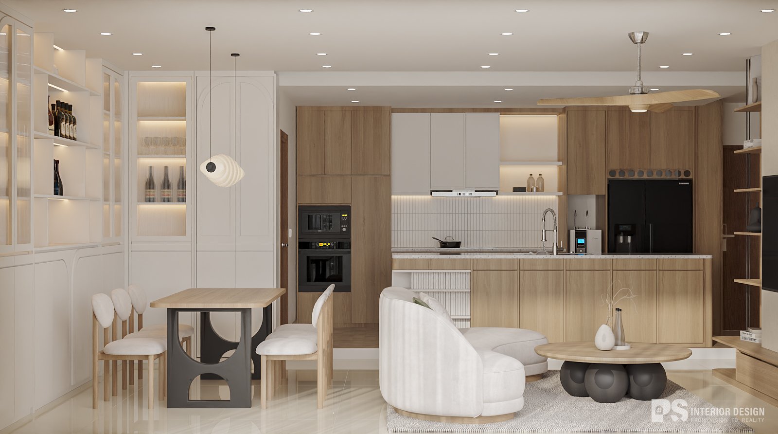 Thiết kế nội thất Căn hộ Eaton Park Thủ Đức japandi