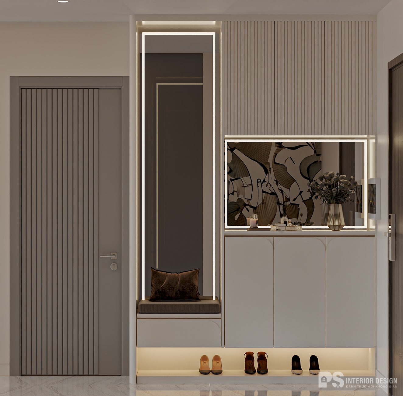 Thiết kế thi công nội thất căn hộ Hà Đô Centrosa 2 phòng ngủ hiện đại đẹp 