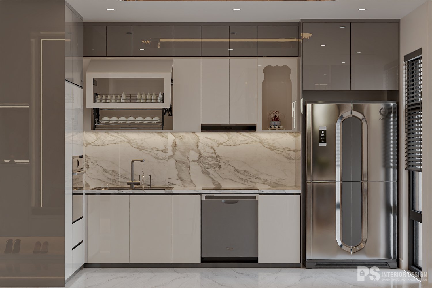 Thiết kế thi công nội thất căn hộ Hà Đô Centrosa 2 phòng ngủ đẹp sang trọng 