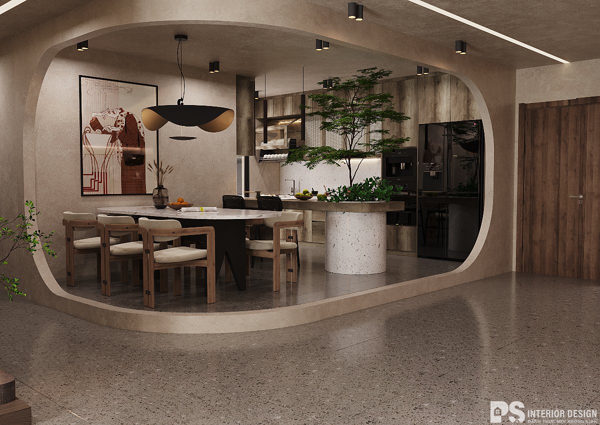 thiết kế nội thất căn hộ Diamond Brilliant đẹp hiện đại