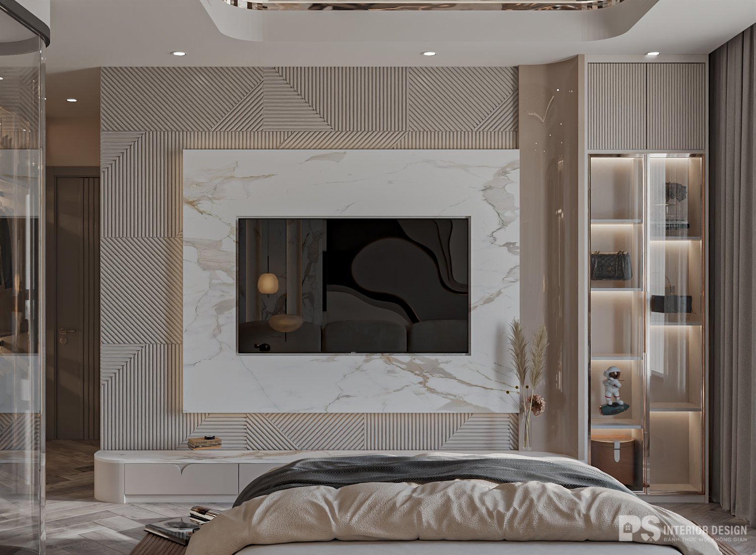 Thiết kế thi công nội thất căn hộ Hà Đô Centrosa 2 phòng ngủ đẹp sang trọng