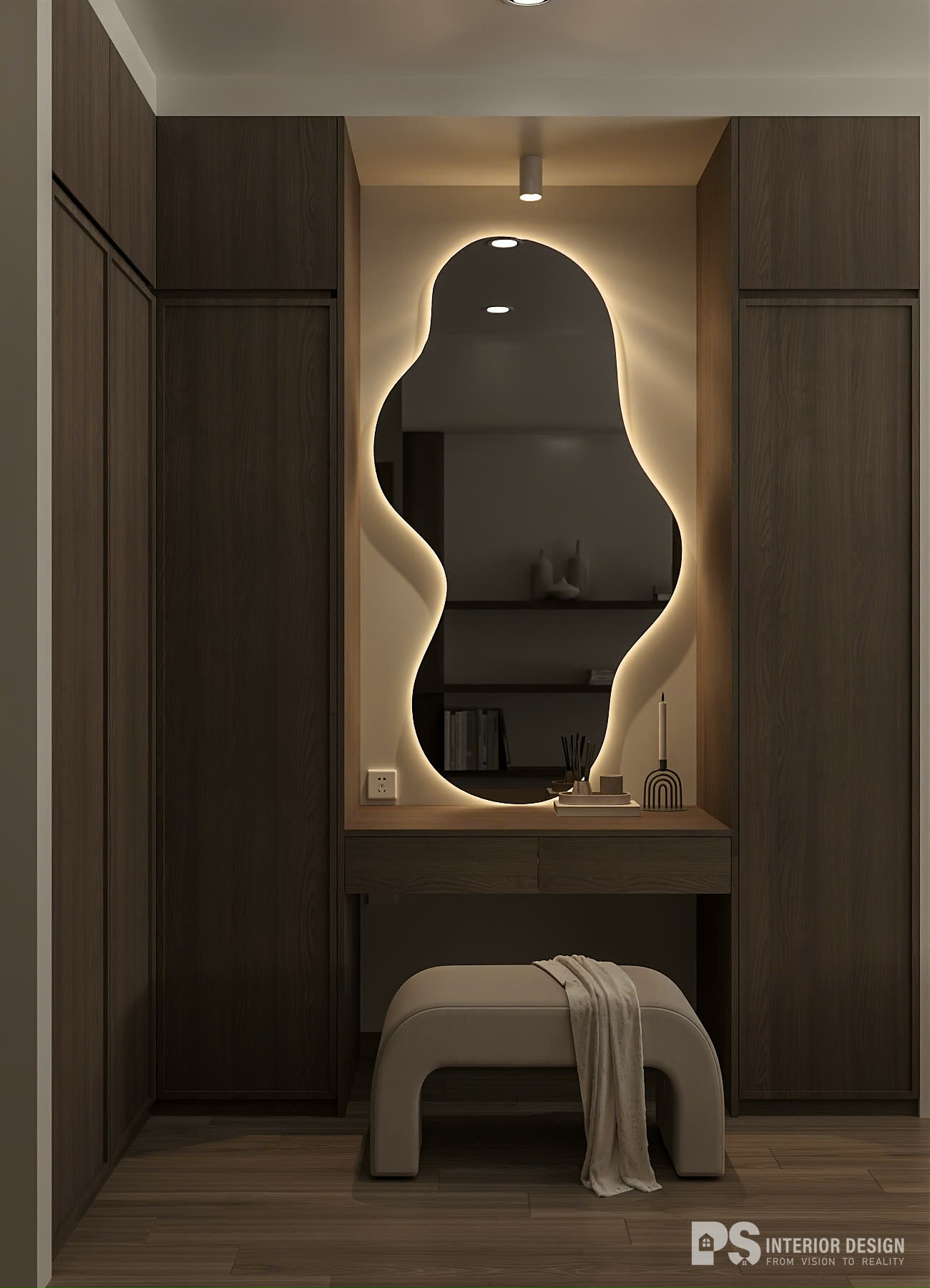 thiết kế nội thất căn hộ akari city