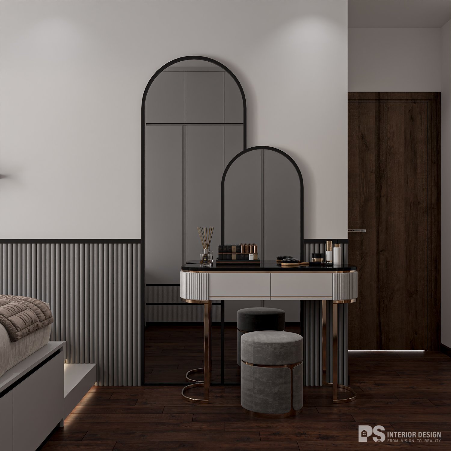 Thiết kế nội thất căn hộ Mizuki Park 2 phòng ngủ hiện đại