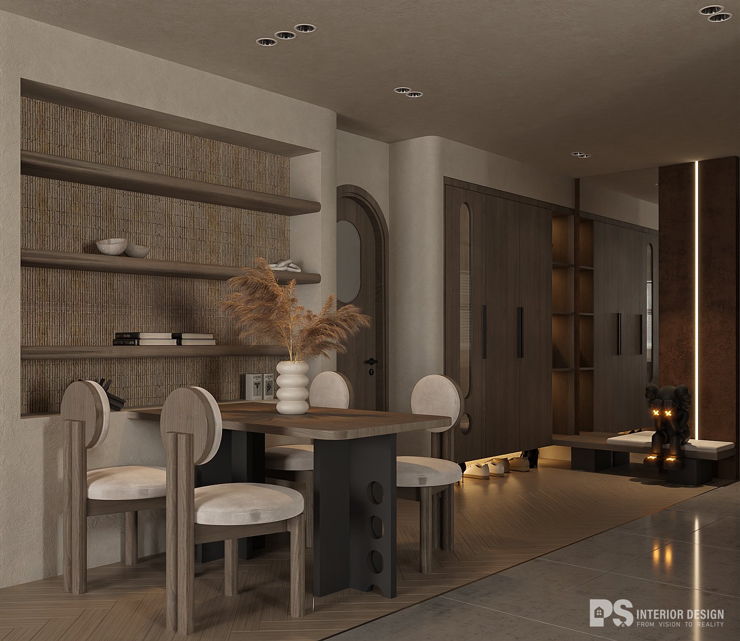 thiết kế nội thất căn hộ diamond centery đẹp sang trọng 