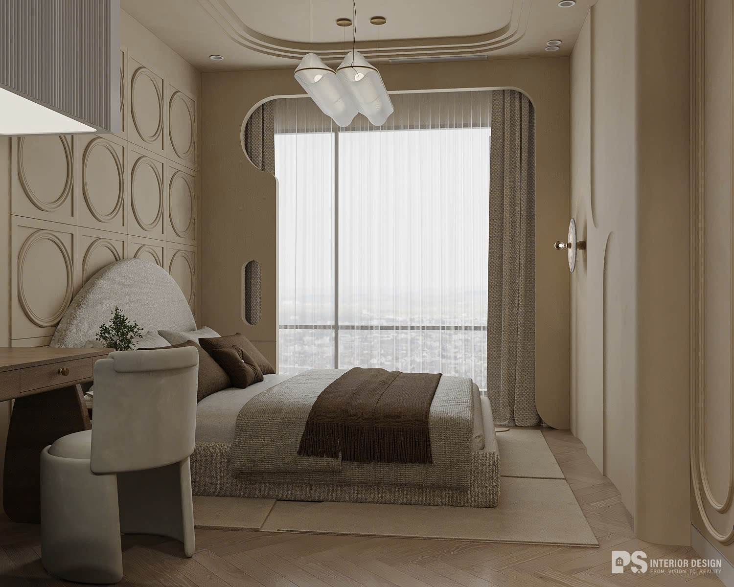 nội thất căn hộ 2 phòng ngủ diamond centery celadon city 