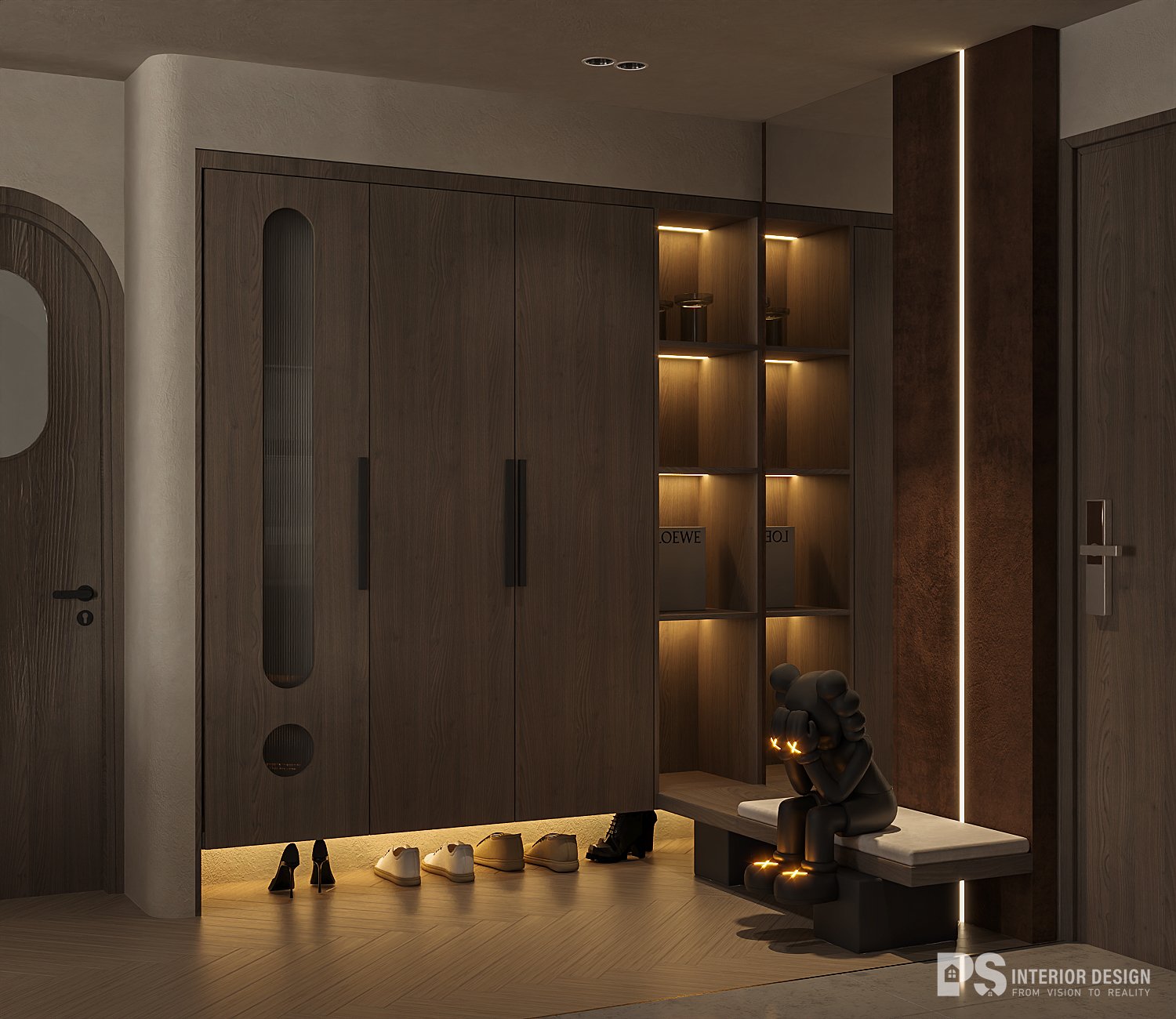 thiết kế nội thất căn hộ diamond centery wabi sabi đẹp