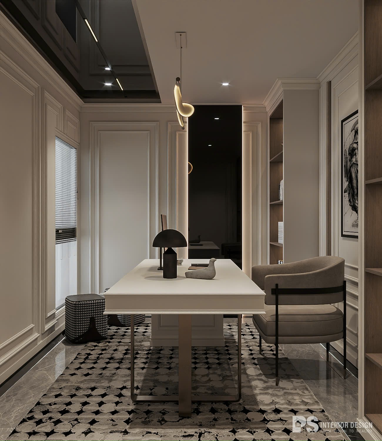 thiết kế nội thất căn hộ diamond centery