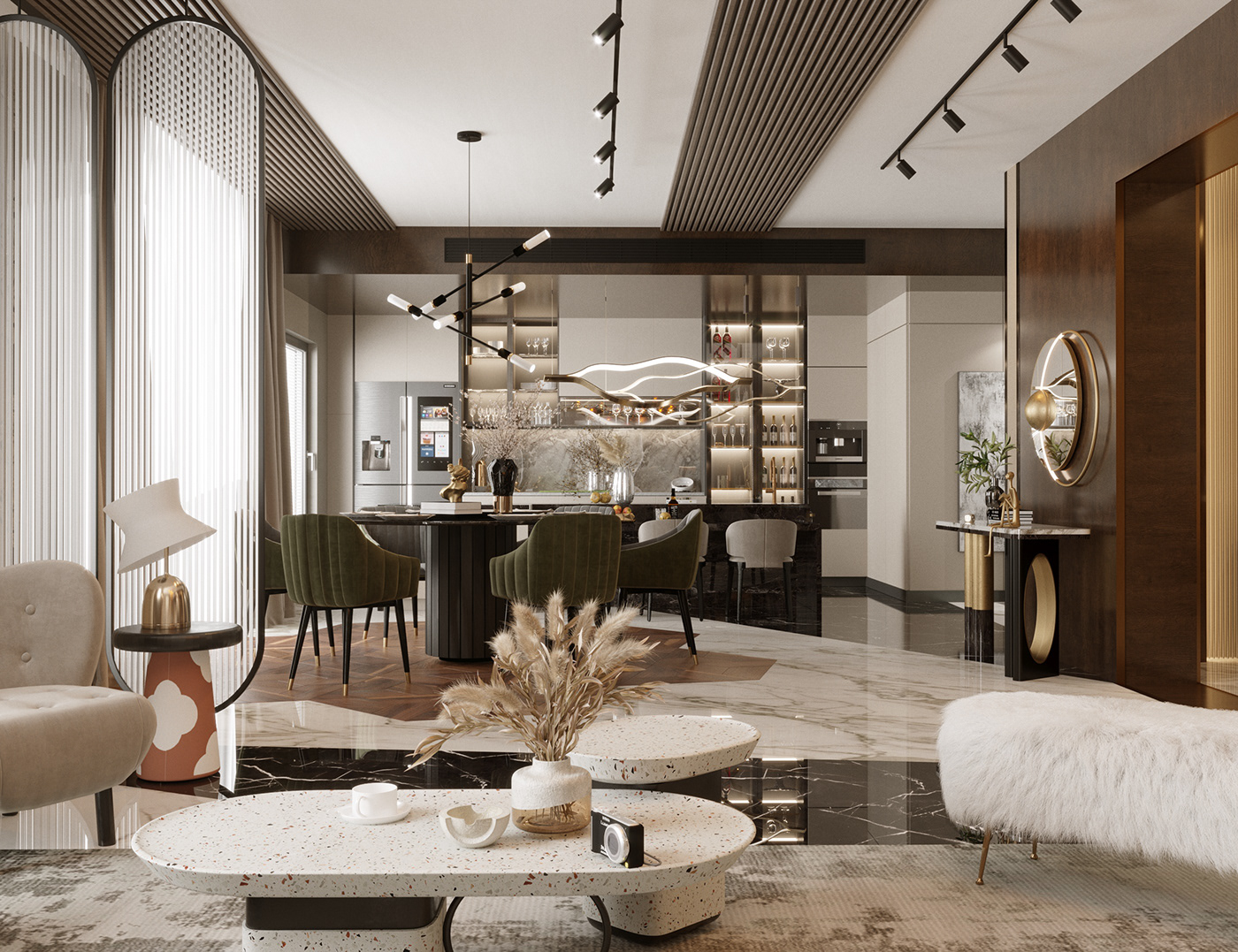 thiết kế nội thất hiện đại sang trọng 