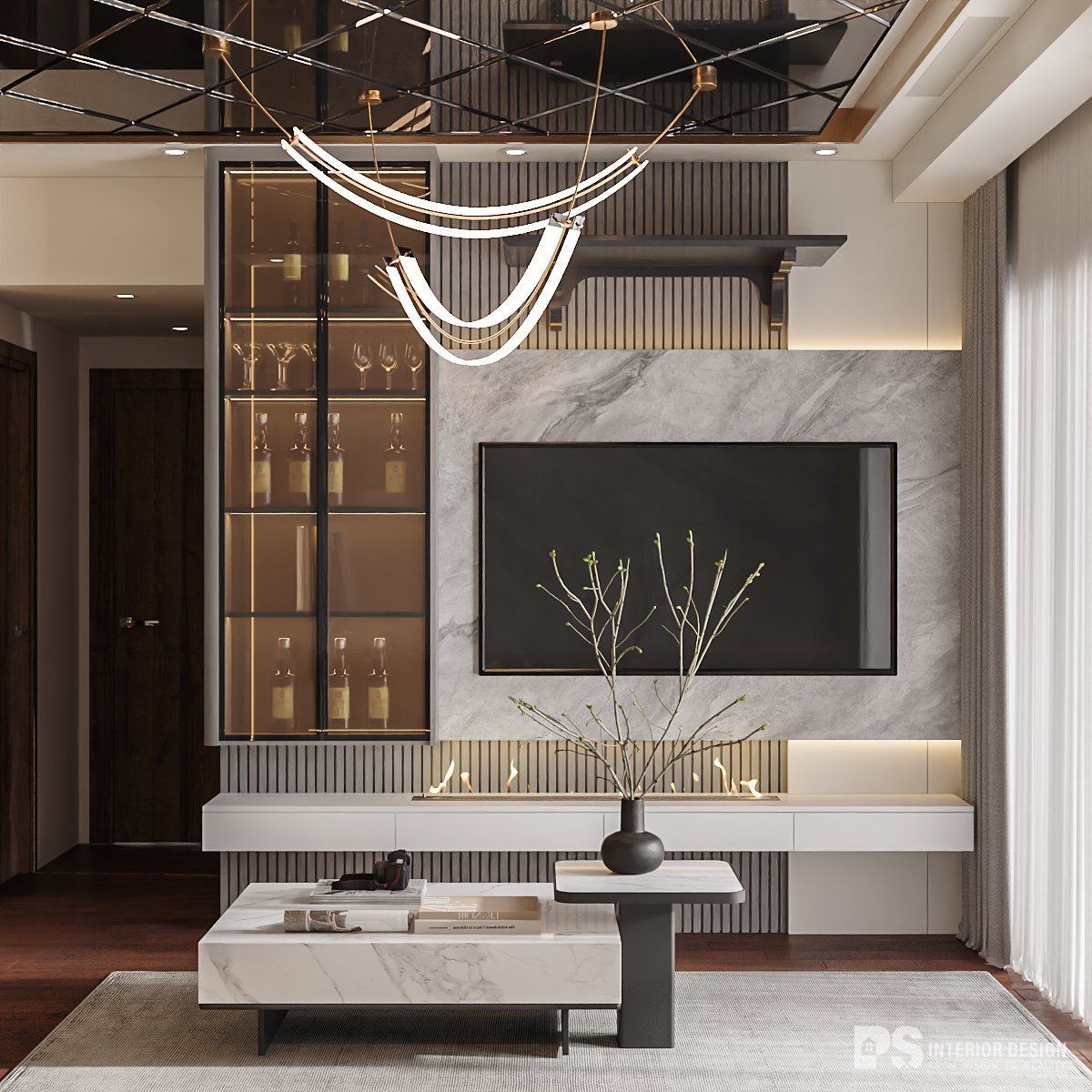 Thiết kế nội thất căn hộ Mizuki Park căn hộ 2 phòng ngủ đẹp