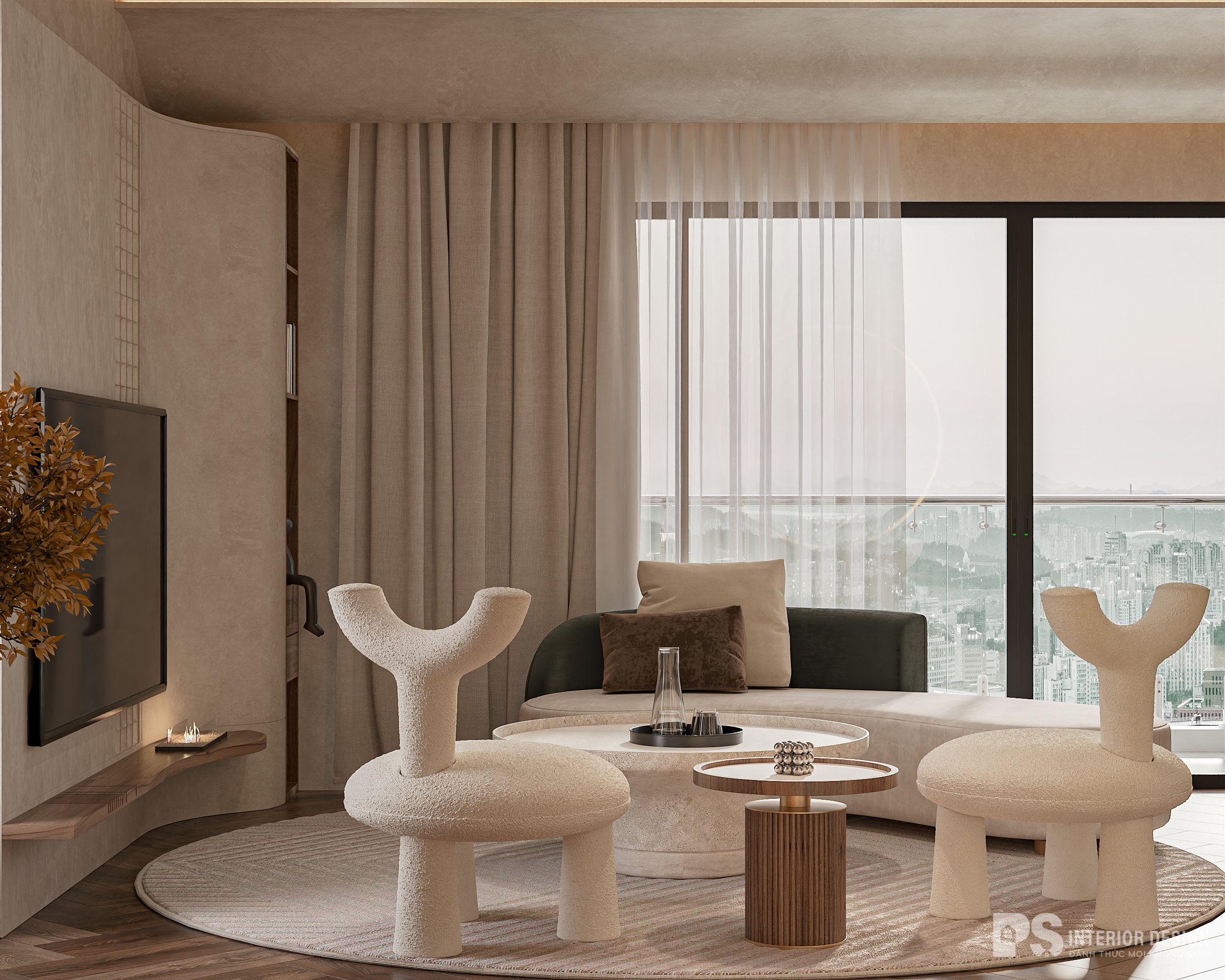 thiết kế nội thất phòng khách