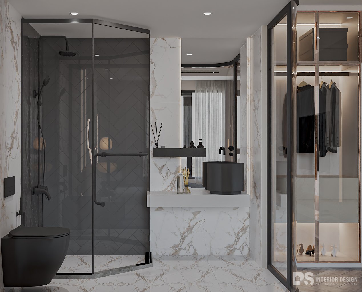 Thiết kế nội thất căn hộ Hà Đô Centrosa 2 phòng ngủ