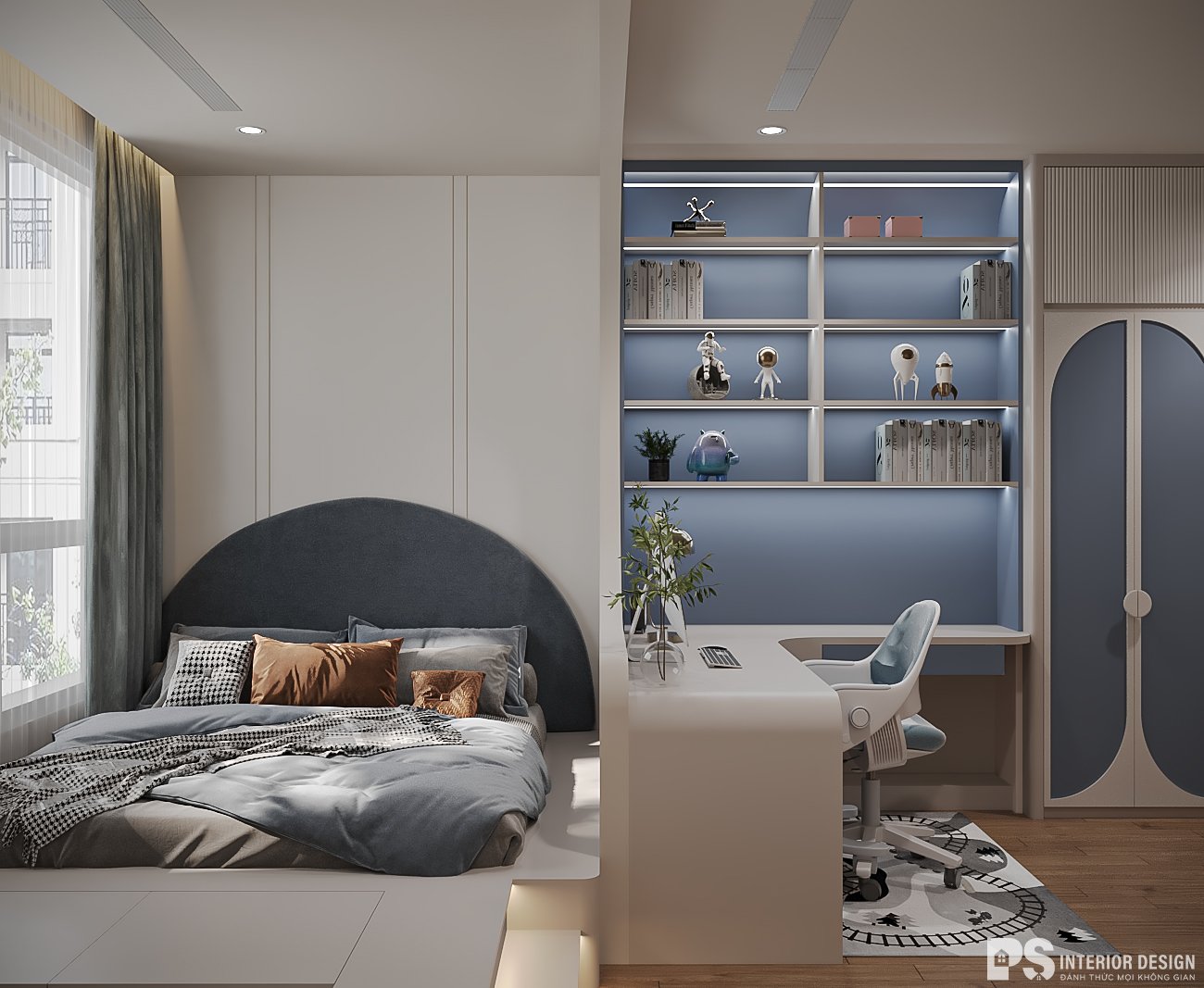 thiết kế nội thất vinhomes 2 phòng ngủ