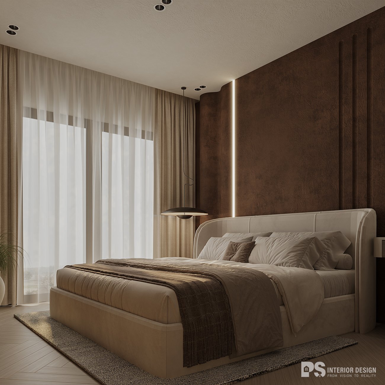 nội thất căn hộ Diamond Centery phòng ngủ