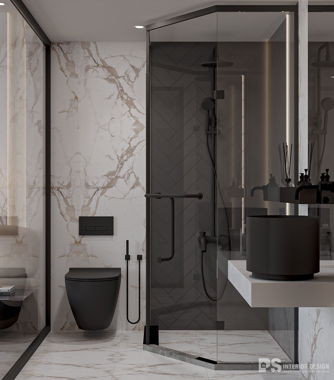 Thiết kế nội thất căn hộ Hà Đô Centrosa 2 phòng ngủ đẹp