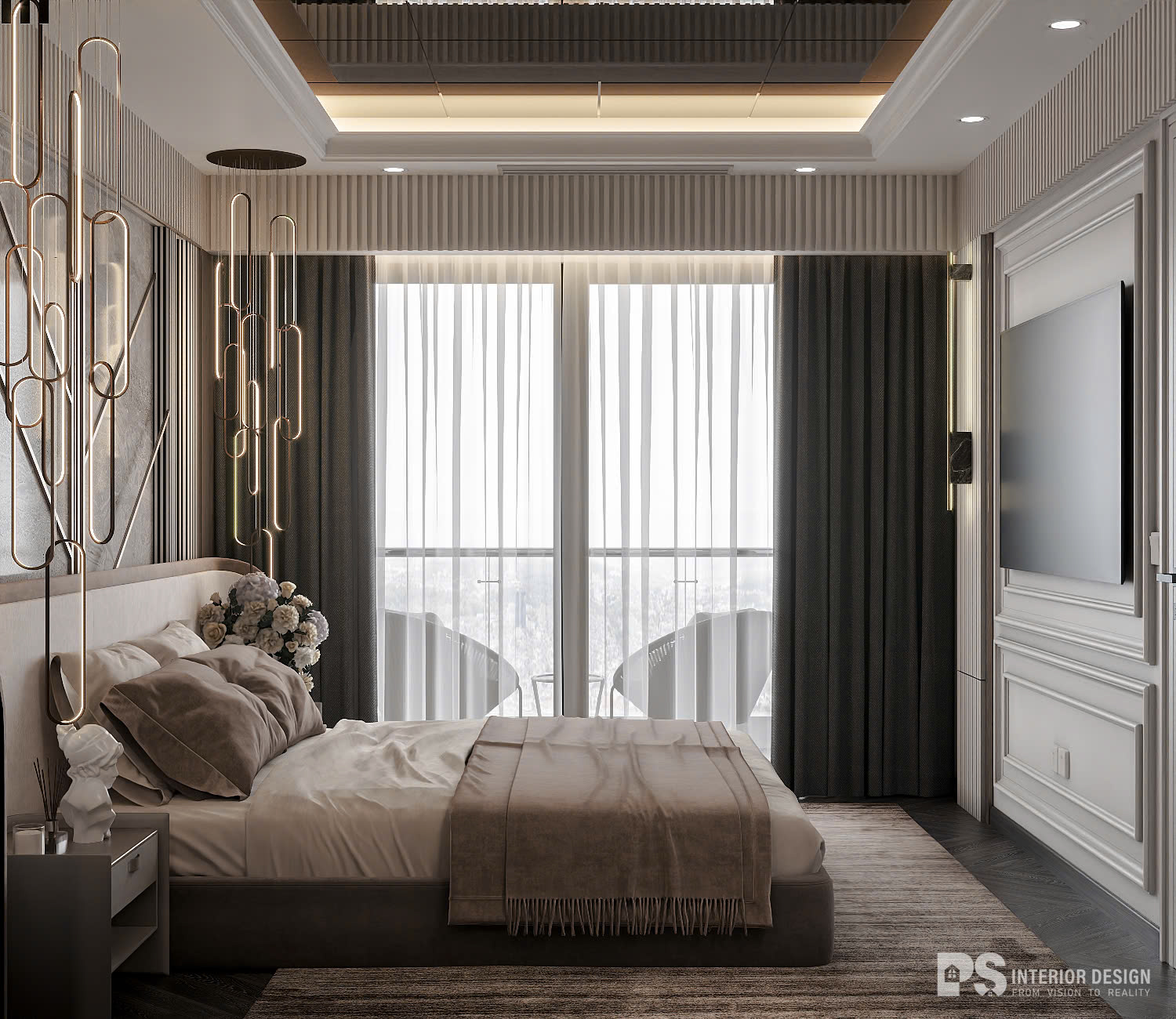 thiết kế nội thất căn hộ diamond centery