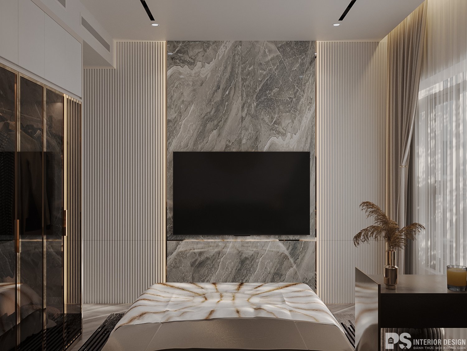 Thiết kế nội thất căn hộ Hà Đô Centrosa 2 phòng ngủ