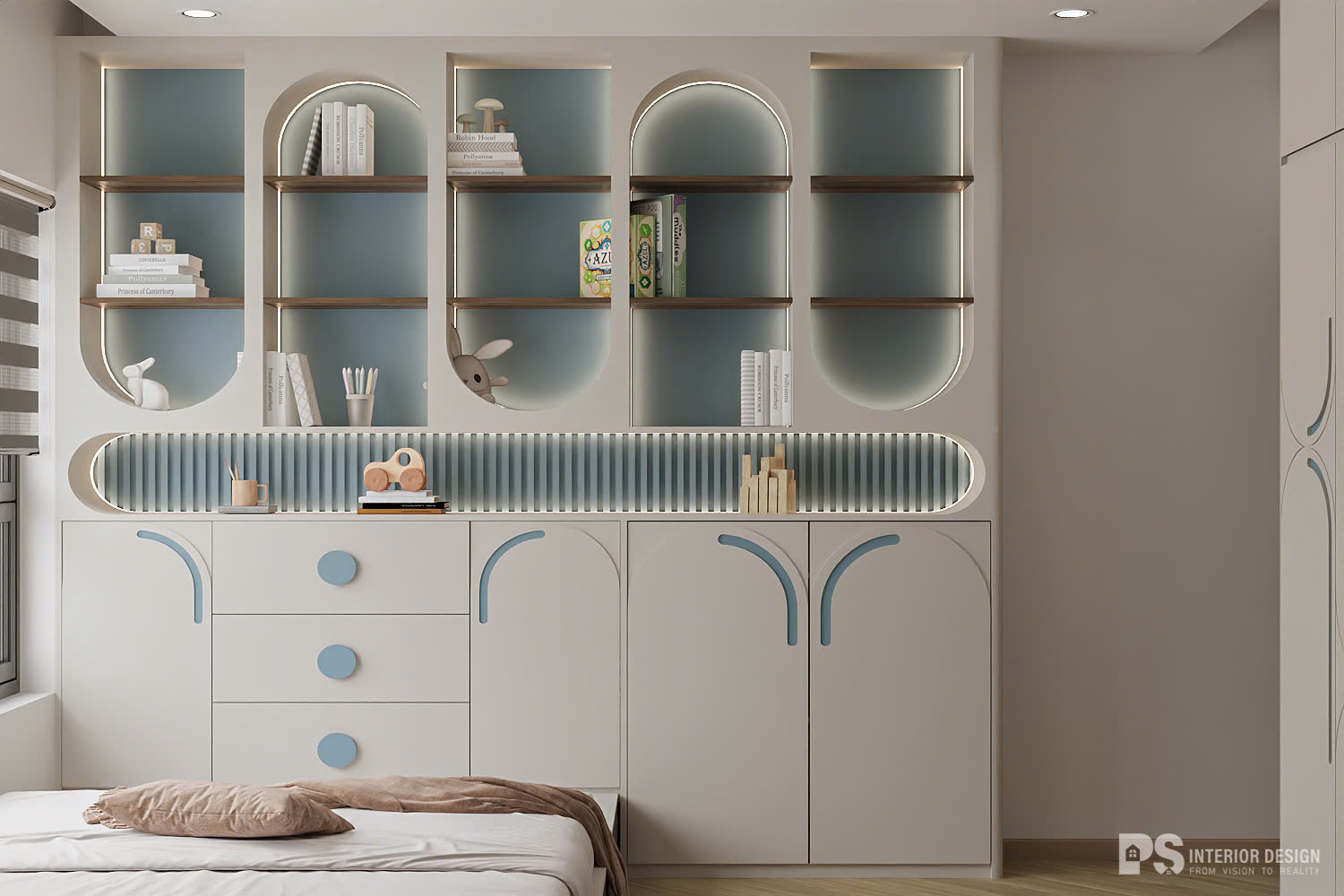 thiết kế nội thất căn hộ Diamond Brilliant