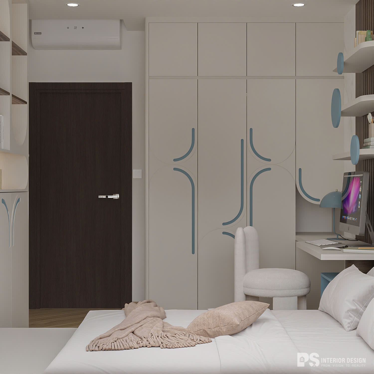 thiết kế nội thất căn hộ Diamond Brilliant