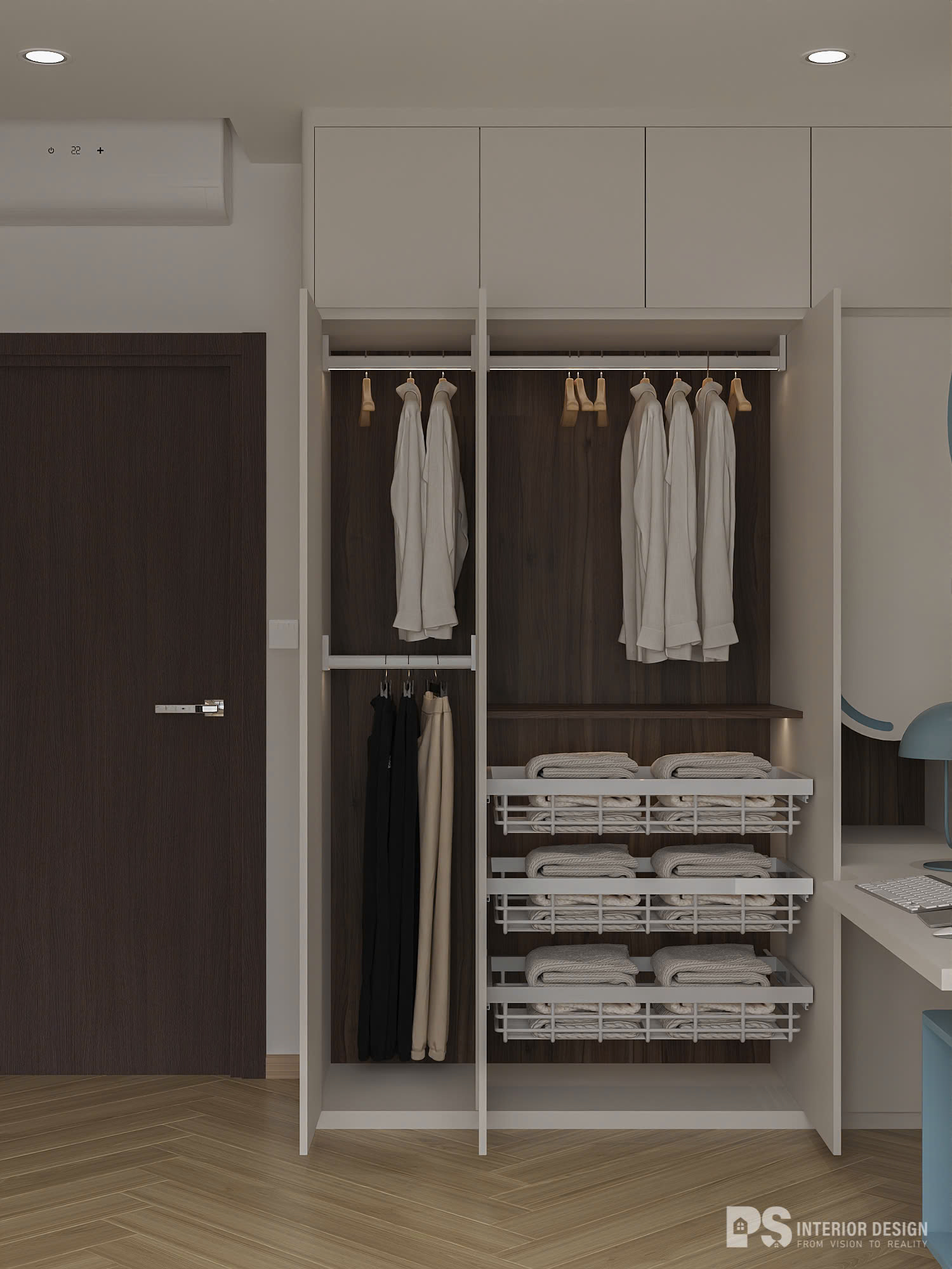 thiết kế nội thất căn hộ Diamond Brilliant