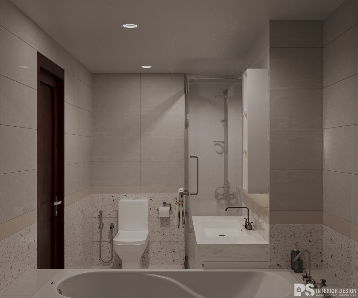 thiết kế nội thất vinhomes 2 phòng ngủ đẹp hiện đại