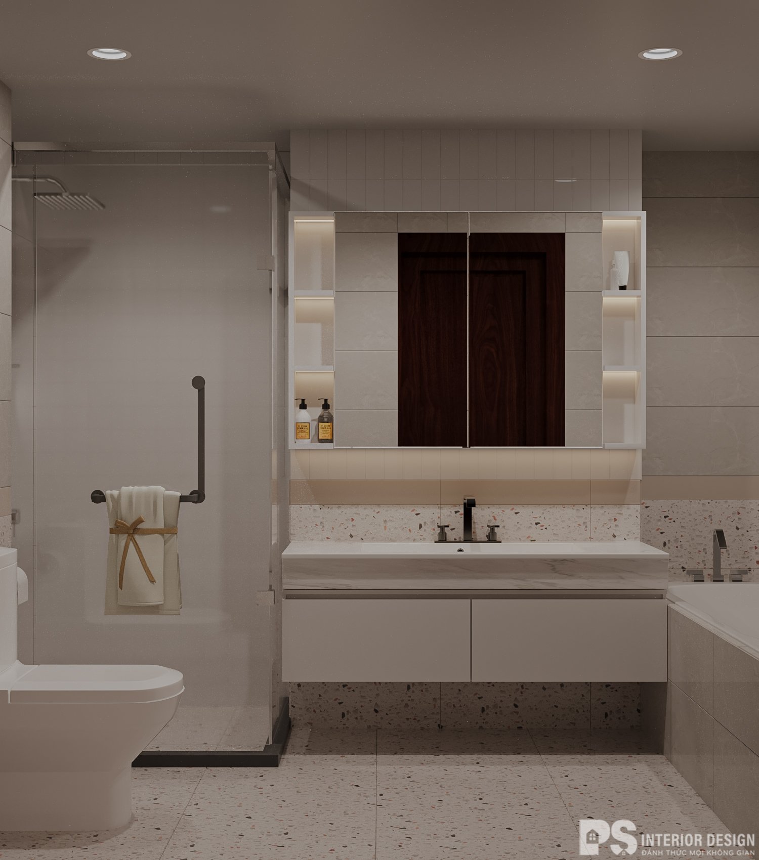 thiết kế nội thất vinhomes 2 phòng ngủ sang trọng 