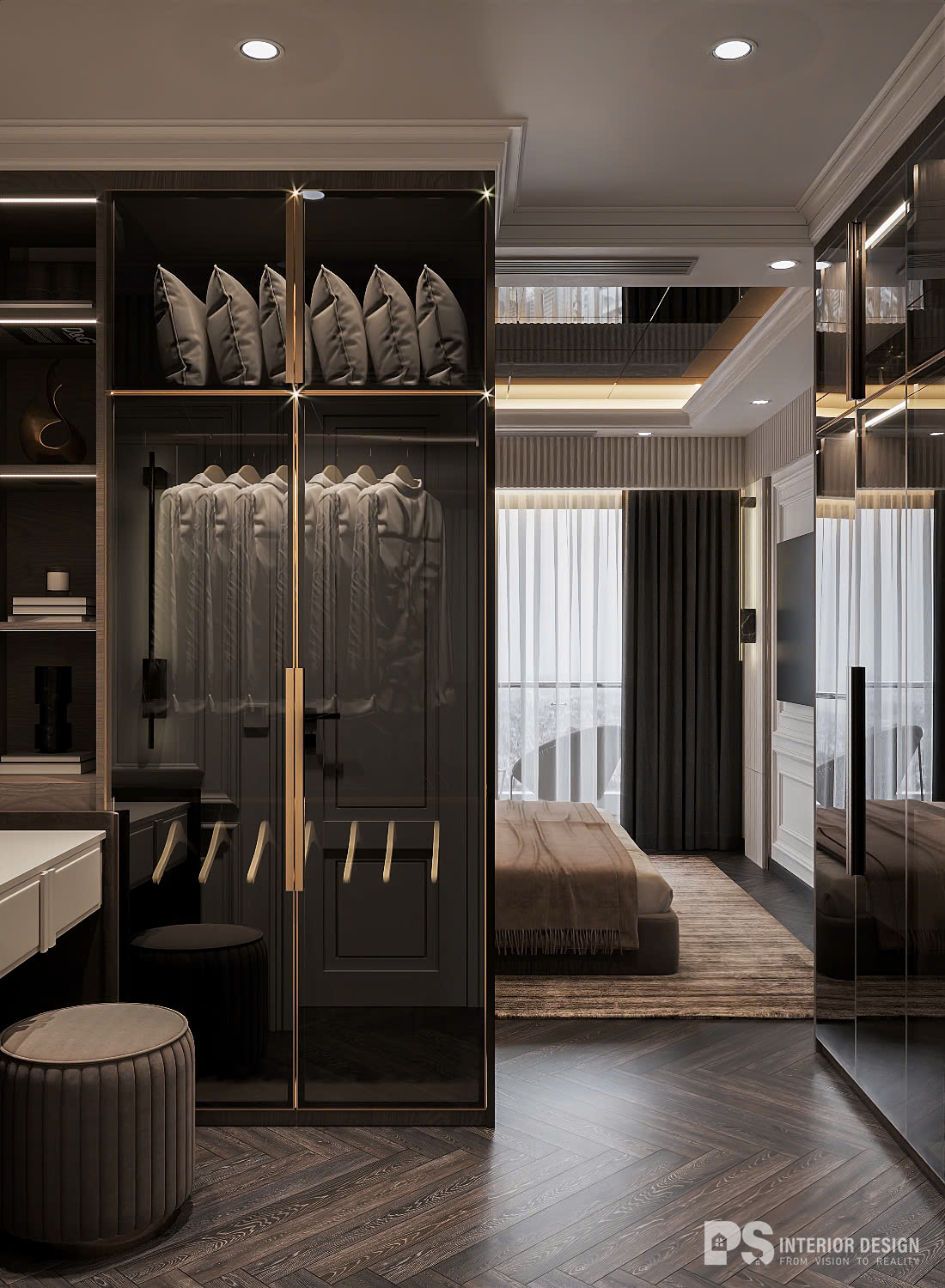 thiết kế nội thất căn hộ diamond centery