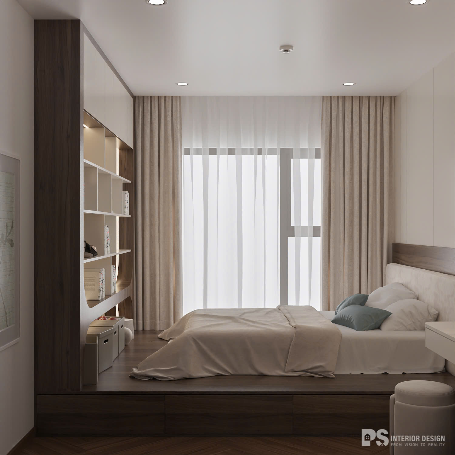 thiết kế nội thất căn hộ Diamond Brilliant