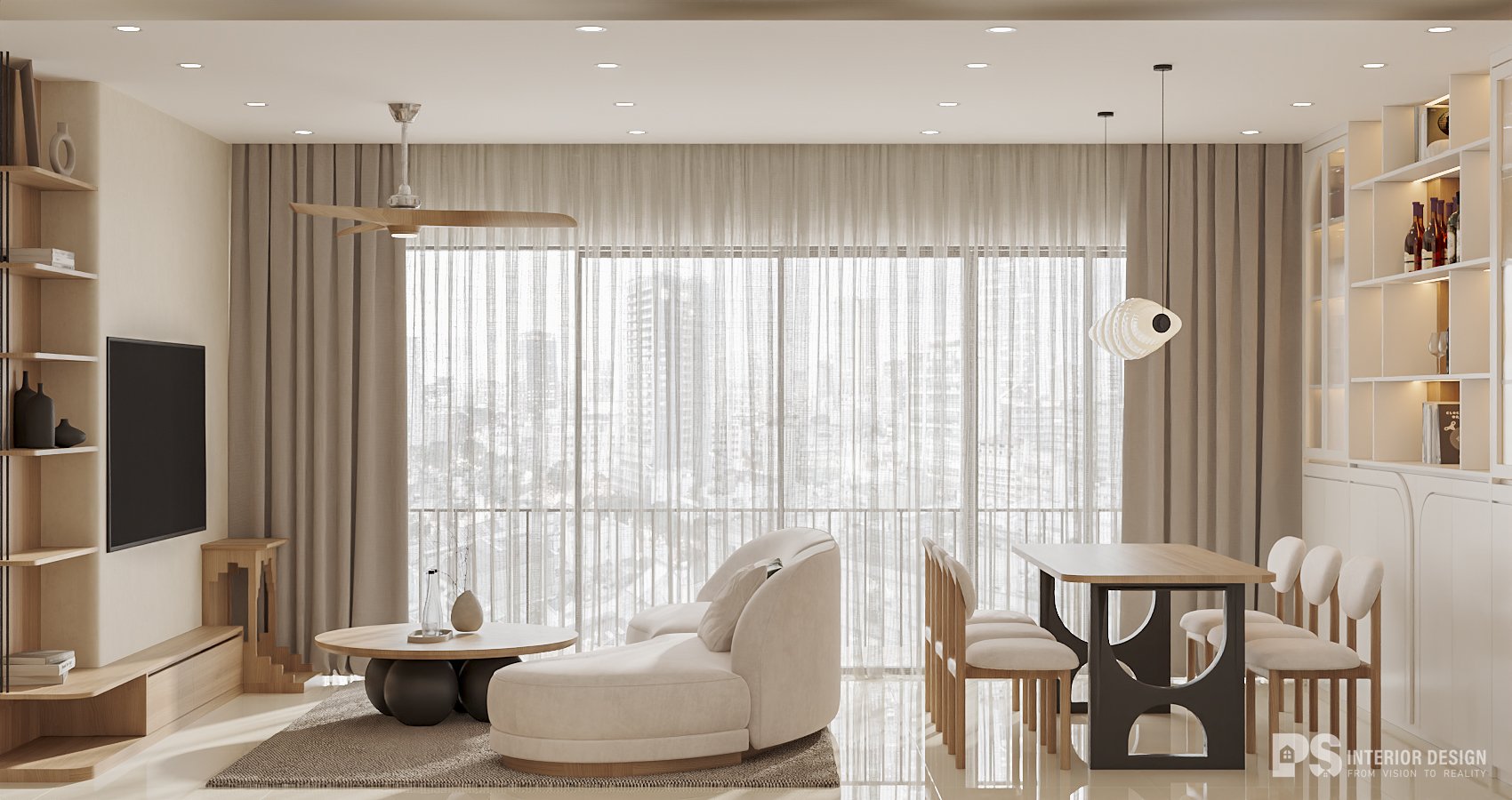 Thiết kế nội thất căn hộ Midori Park