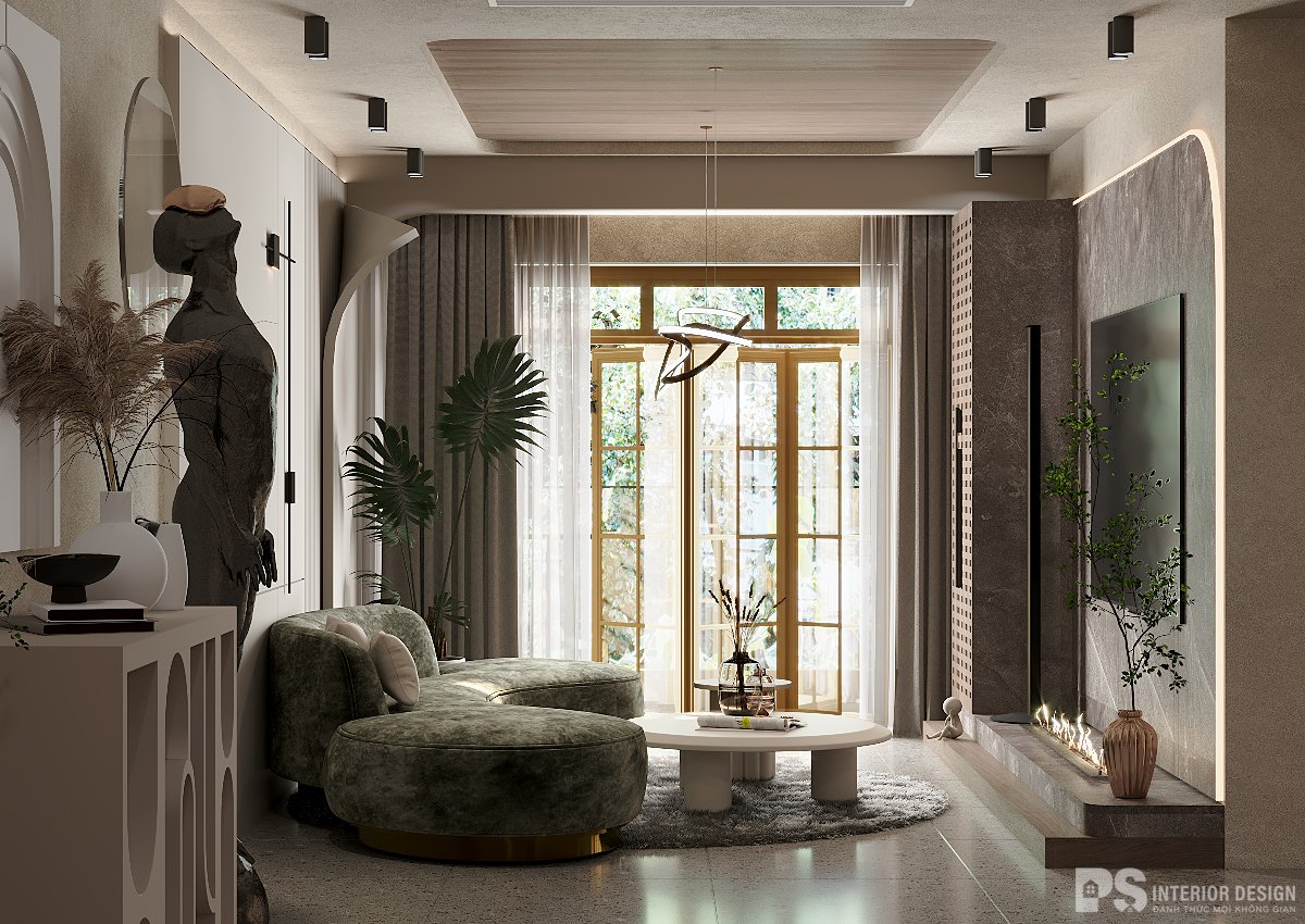 thiết kế thi công nội thất căn hộ Diamond Brilliant 