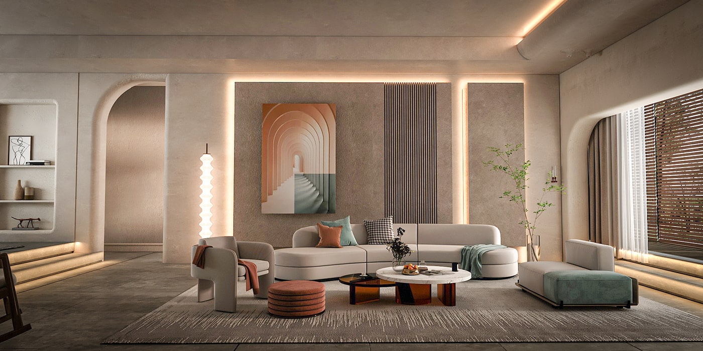 thiết kế nội thất phòng khách