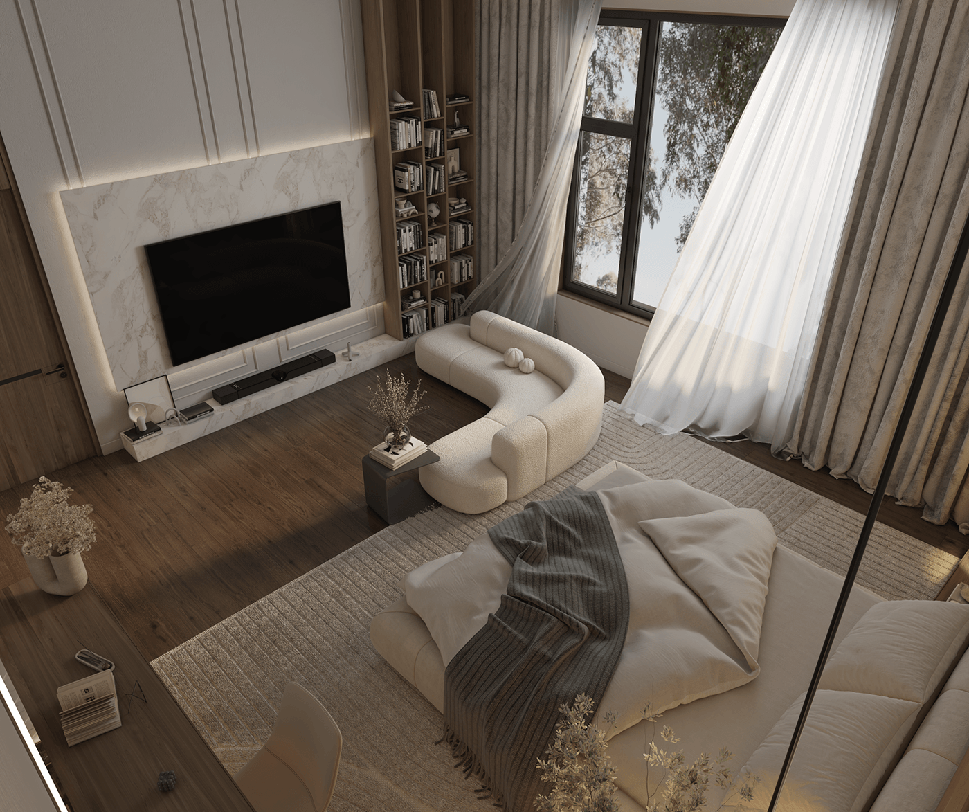 thiết kế nội thất phòng ngủ 