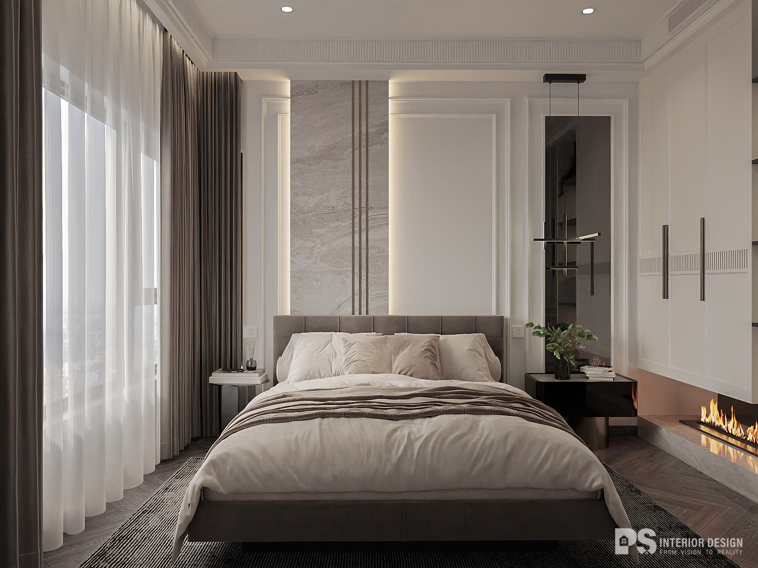 thiết kế nội thất căn hộ diamond centery