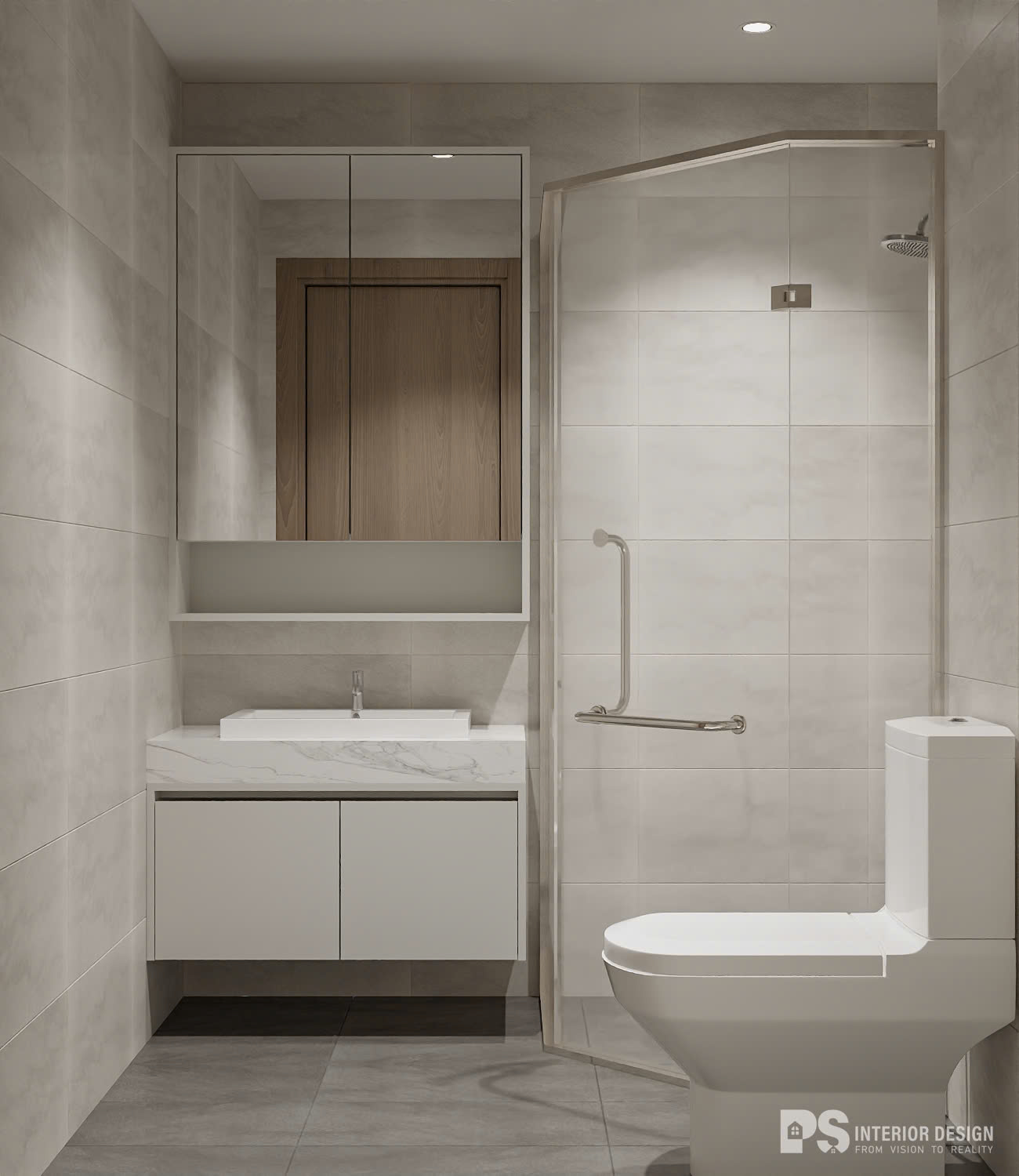 thiết kế thi công nội thất căn hộ The Privia Khang Điền