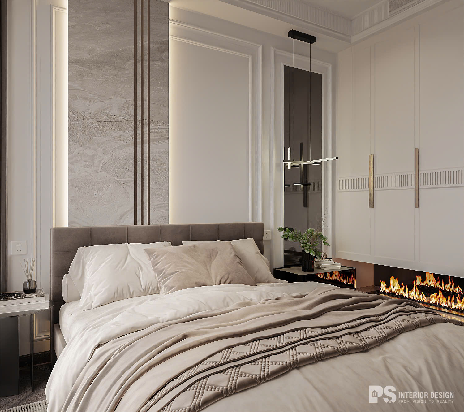 thiết kế nội thất căn hộ diamond centery