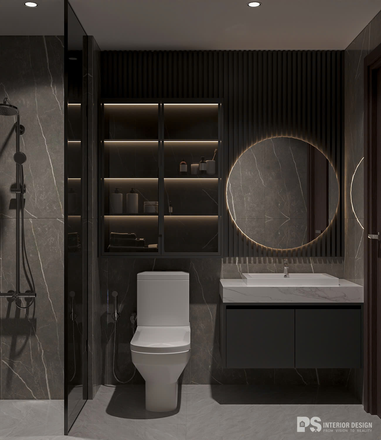 thiết kế nội thất căn hộ Diamond Brilliant