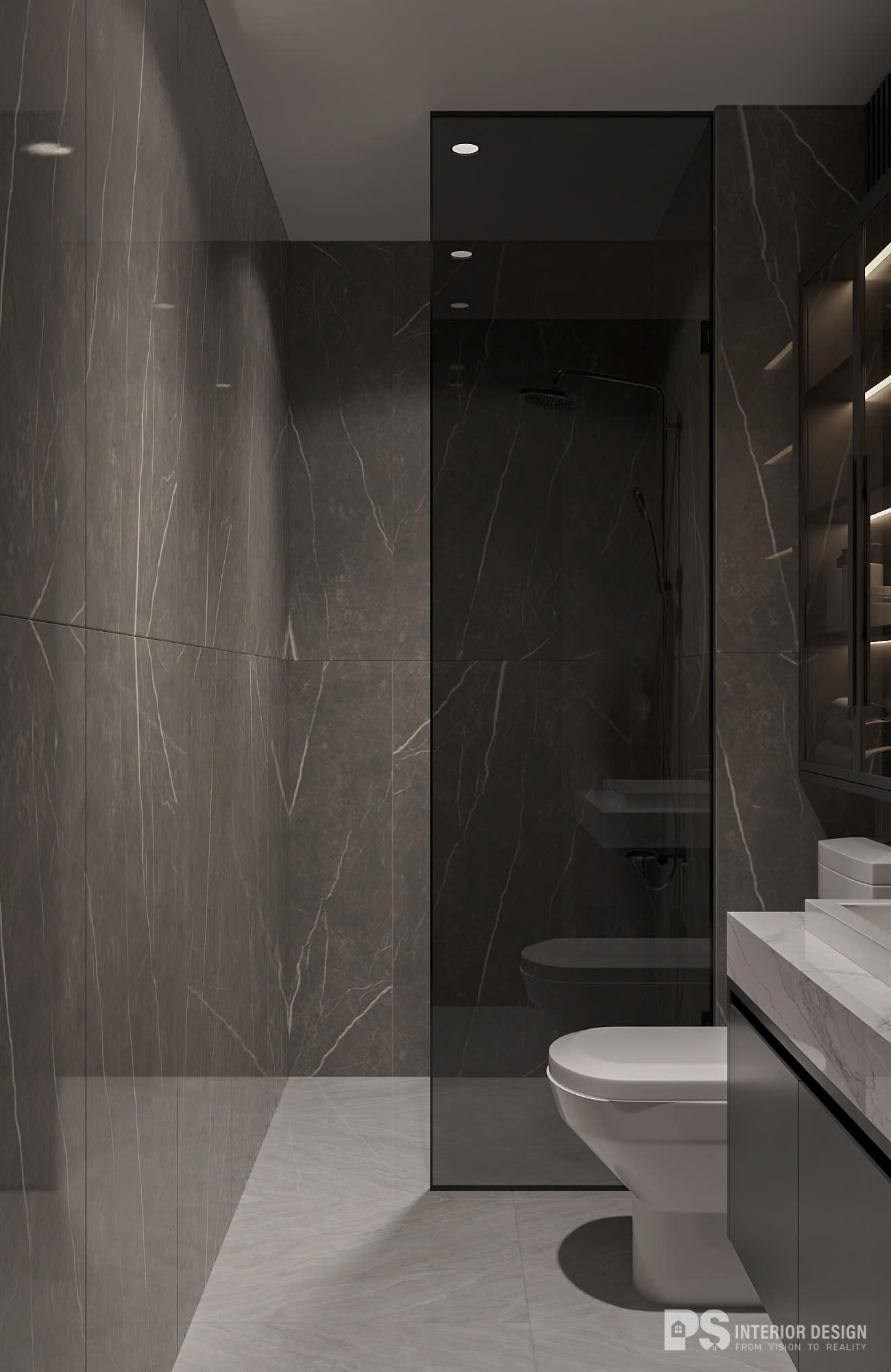 thiết kế nội thất căn hộ Diamond Brilliant