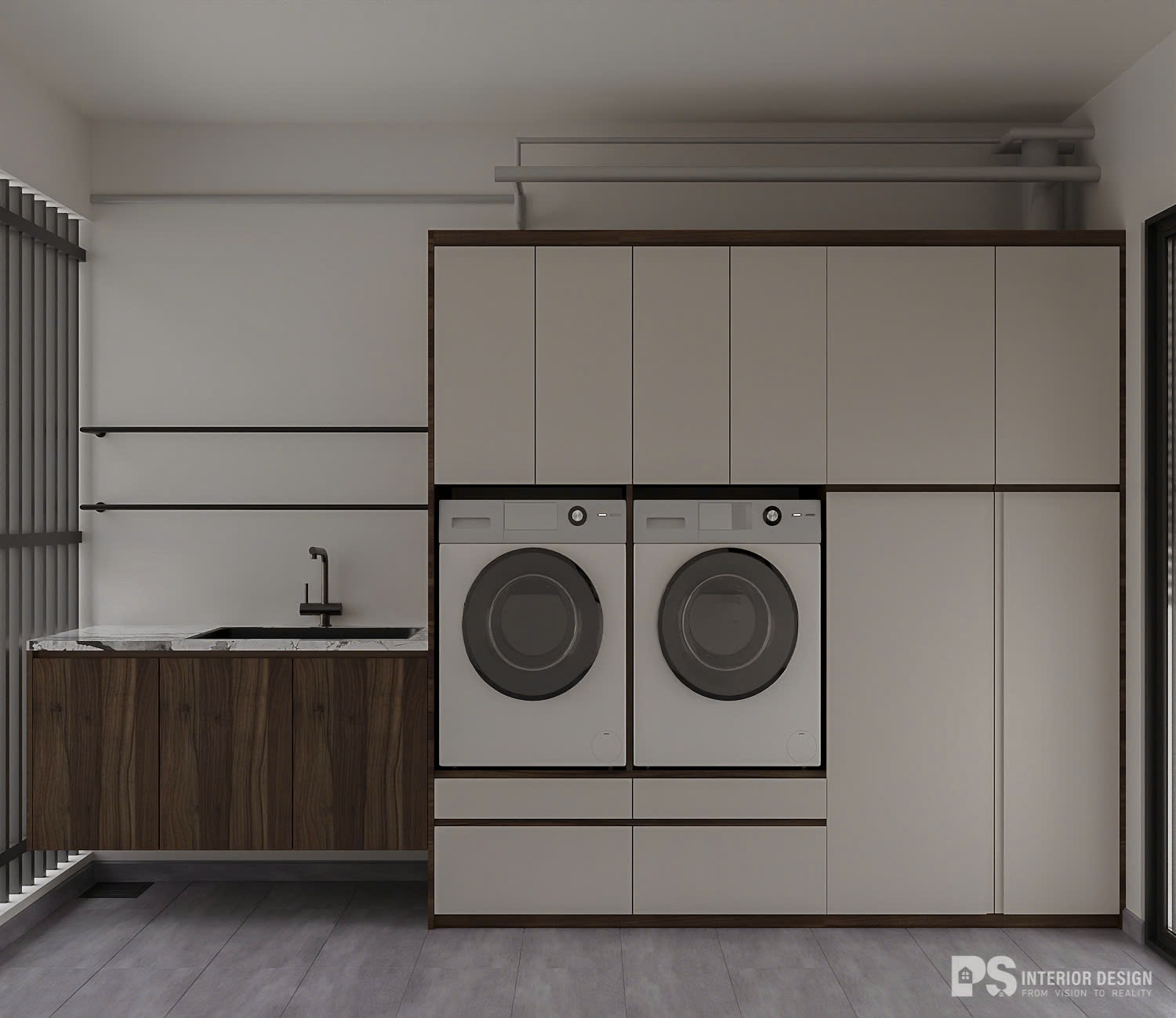 thiết kế nội thất căn hộ Diamond Brilliant