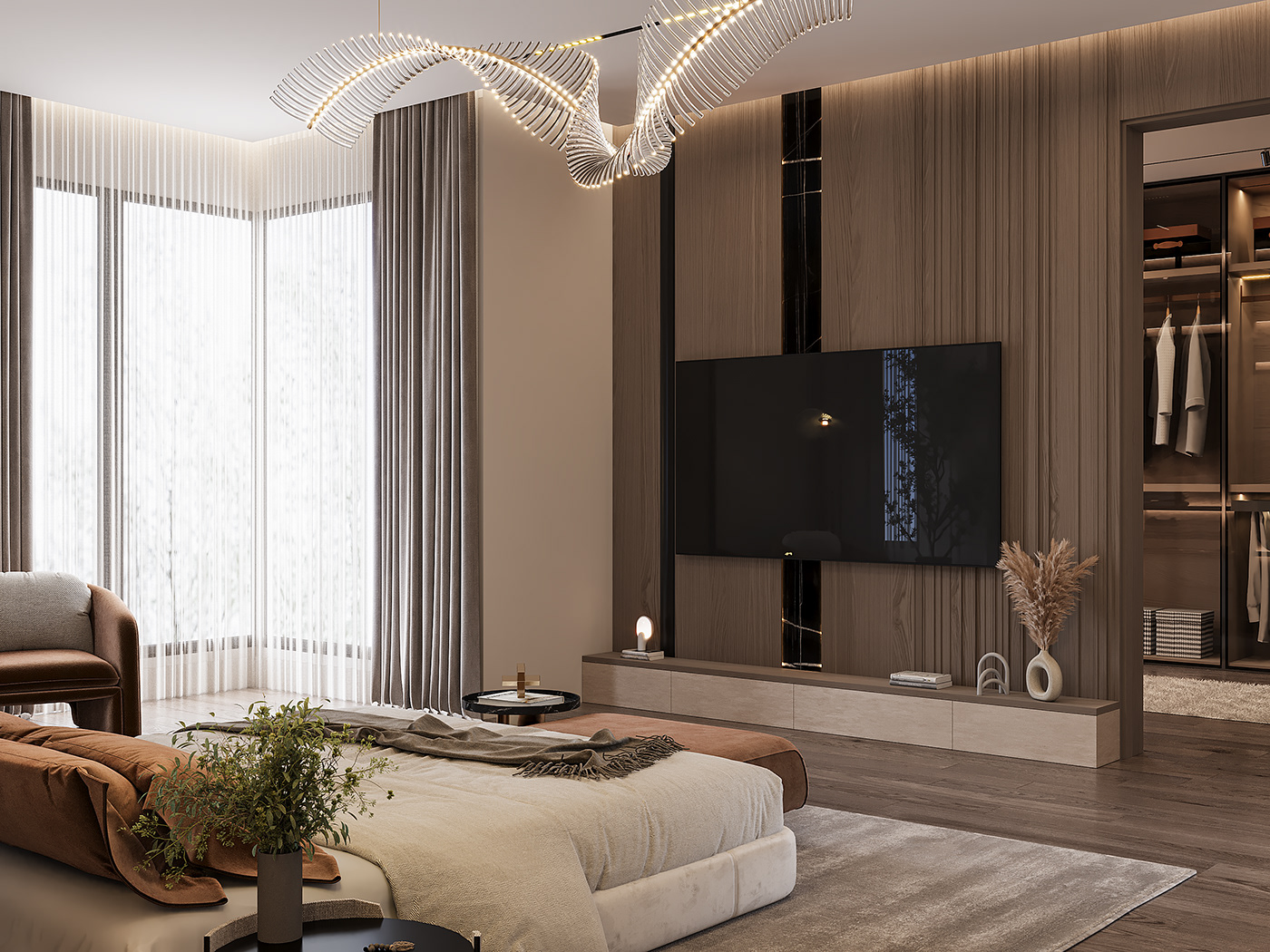 thiết kế nội thất sang trọng 