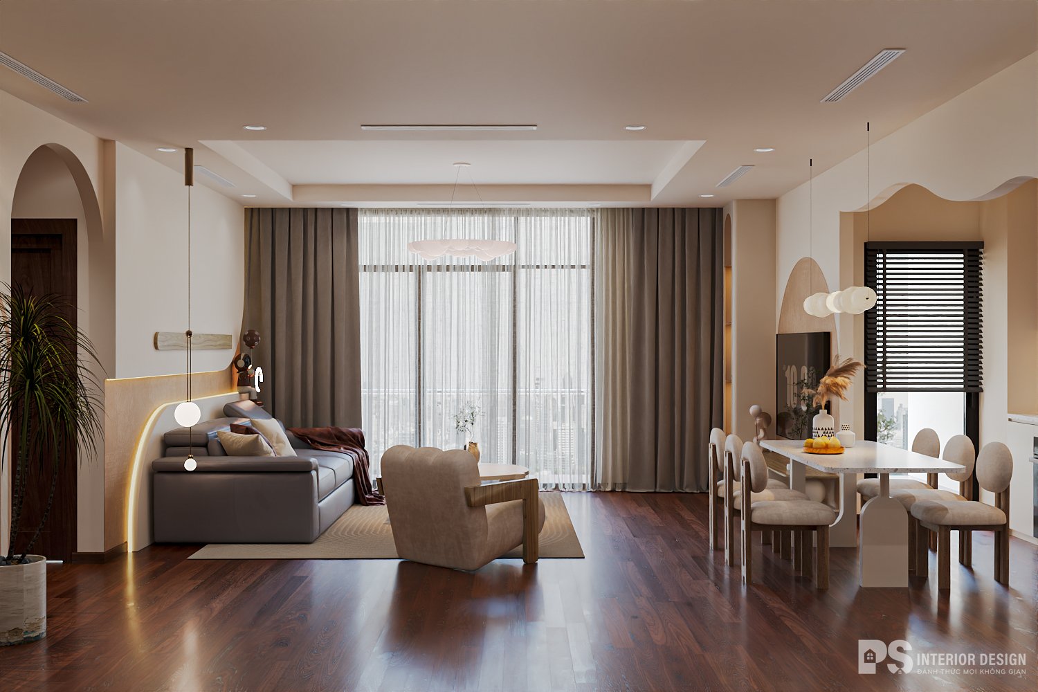 thiết kế nội thất vinhomes đẹp hiện đại