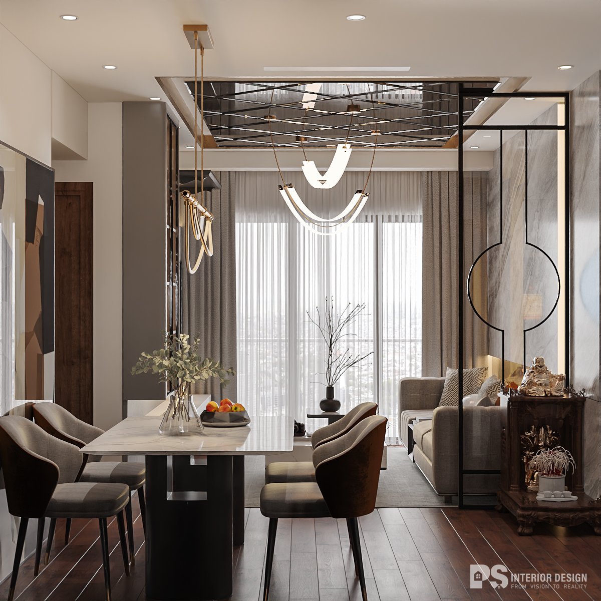 Thiết kế nội thất căn hộ Mizuki Park