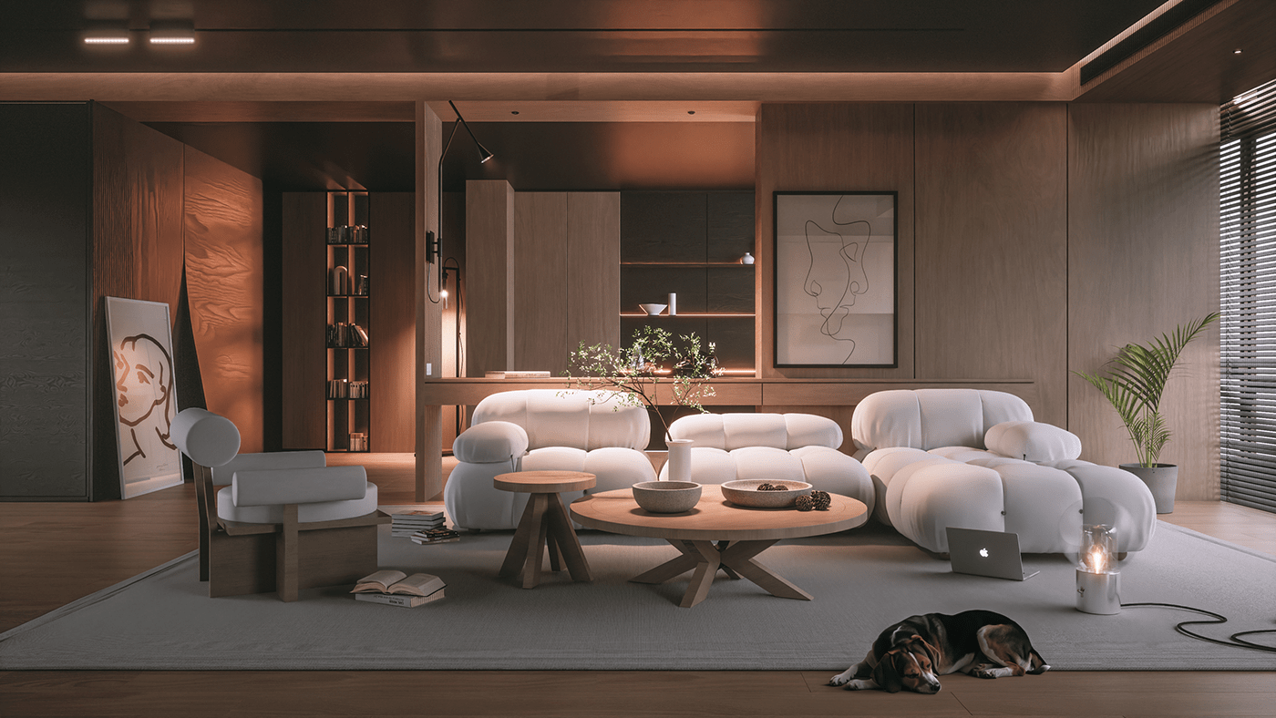 thiết kế nội thất phòng khách