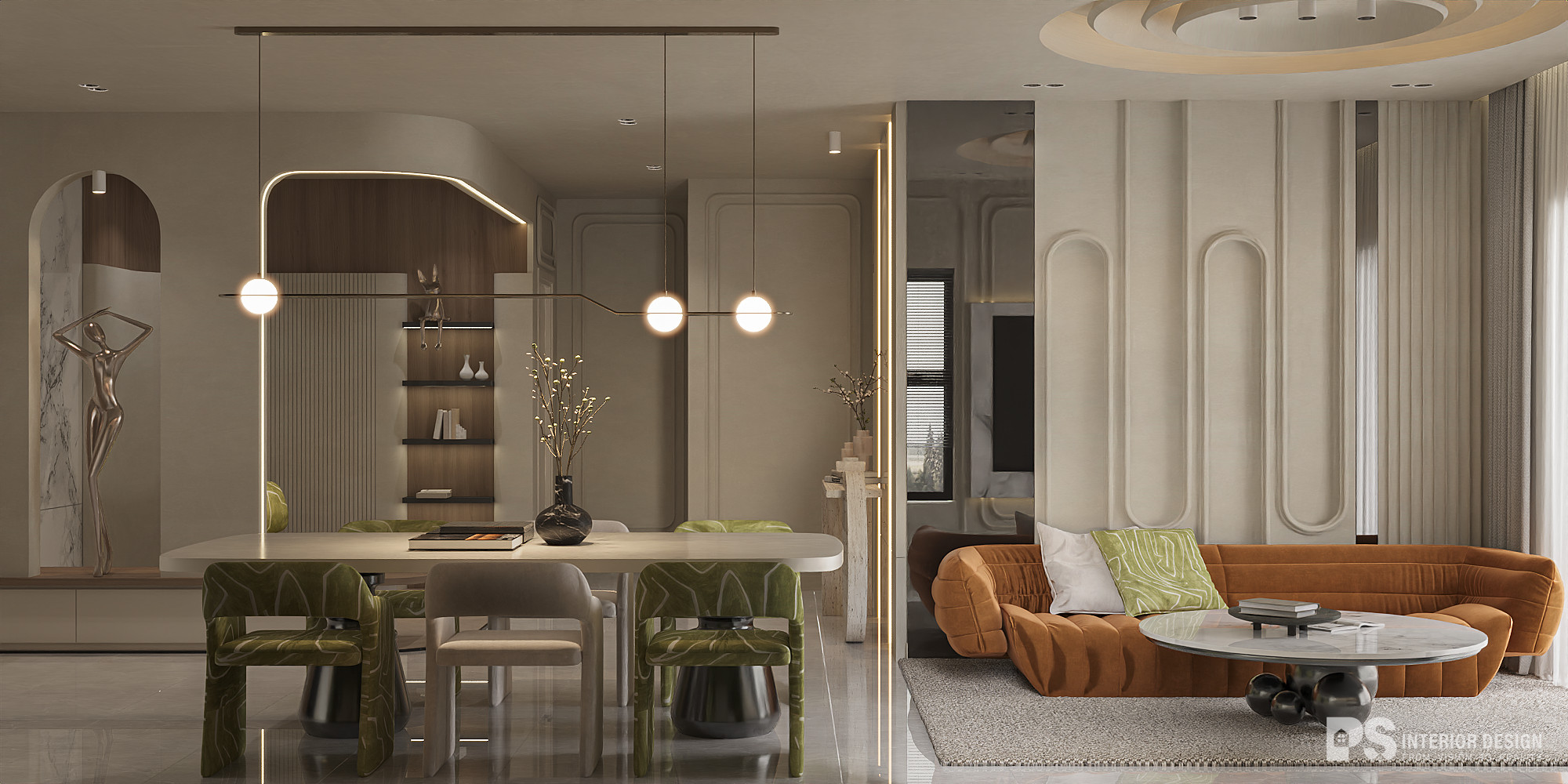 thiết kế nội thất căn hộ beverly vinhomes wabi sabi